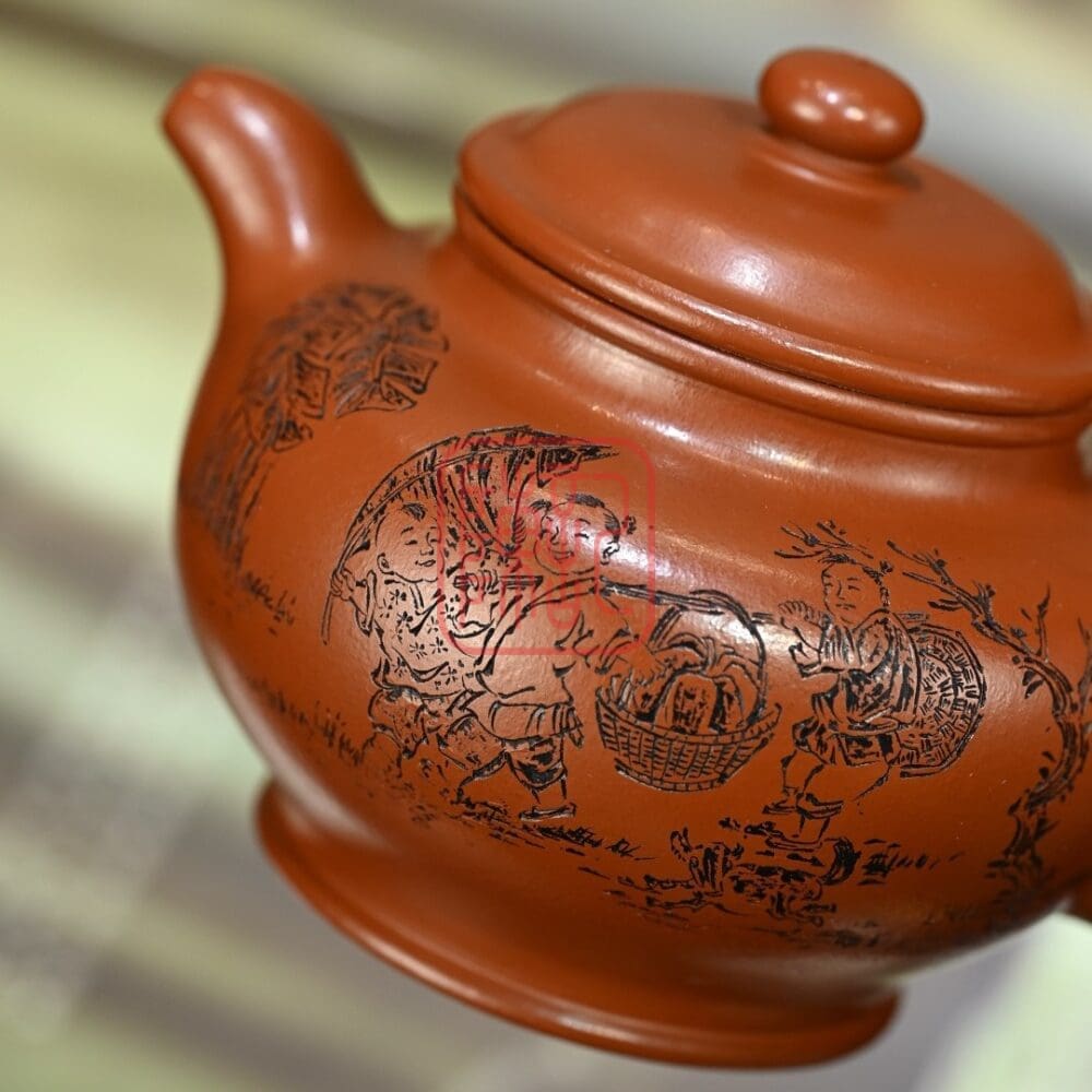 Chế độ xem thay thế của Ấm Tử Sa Xuyết Chỉ 350ml - Đất Chu Nê - Nghệ Nhân Tưởng Tùng Kiệt
