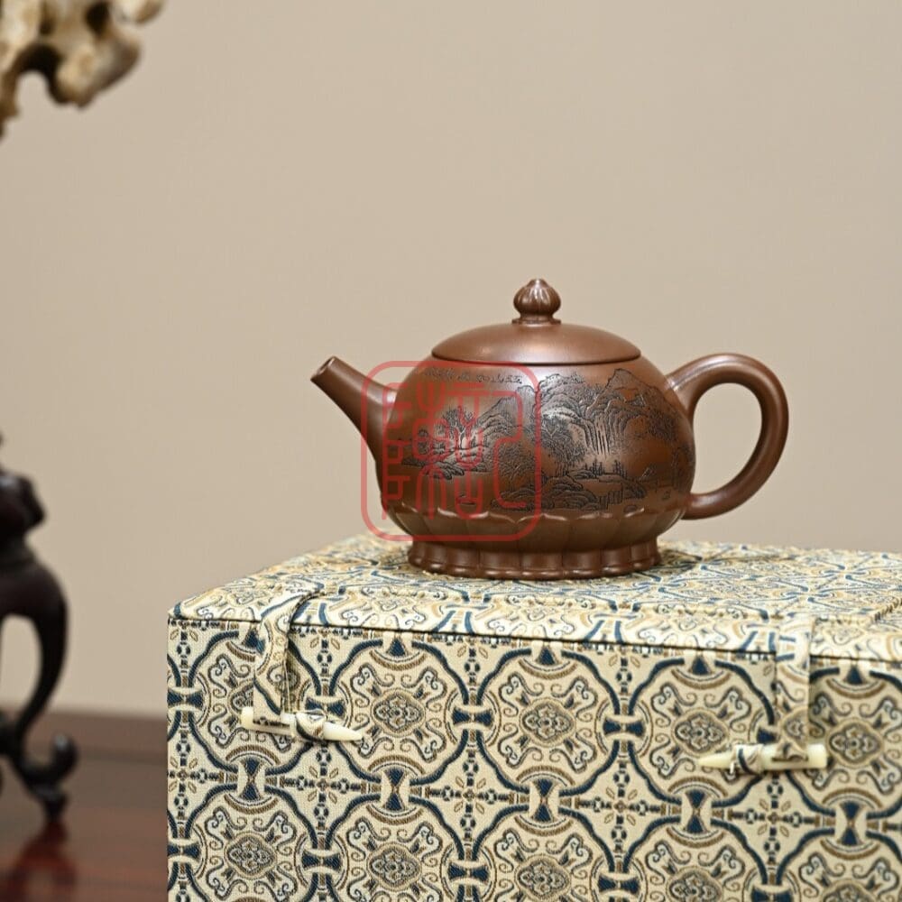 Ấm Tử Sa Liên Đài Cư Sĩ 350ml - Đất Tử Nê - Nghệ Nhân Tưởng Tùng Kiệt