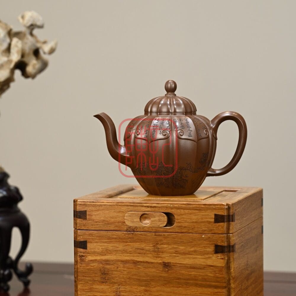 Ấm Tử Sa Ngân Đài Túy Khách 420ml - Đất Tử Nê - Nghệ Nhân Tưởng Tùng Kiệt