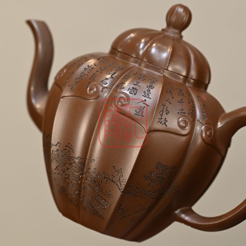 Chế độ xem thay thế của Ấm Tử Sa Ngân Đài Túy Khách 420ml - Đất Tử Nê - Nghệ Nhân Tưởng Tùng Kiệt
